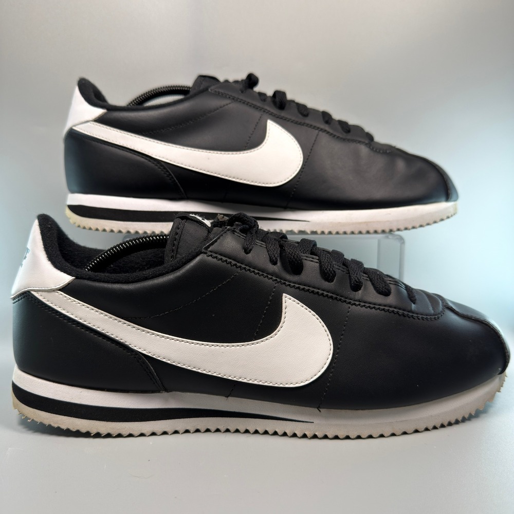 Nike Cortez 72 OG Mens 13 Black White Classic Sneaker Leather Low Lace Up Shoes